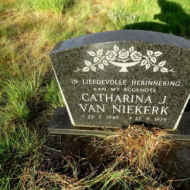 NIEKERK Catharina J., van 1949-1979