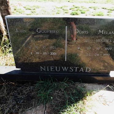 NIEUWSTAD John Godfried 1921-2001 & Doris Melanie HUGHES 1909-1992