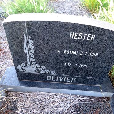OLIVIER Hester nee BOTHA 1919-1976