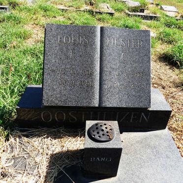 OOSTHUIZEN Louis E. 1918-1981 & Hester C. 1927-2000