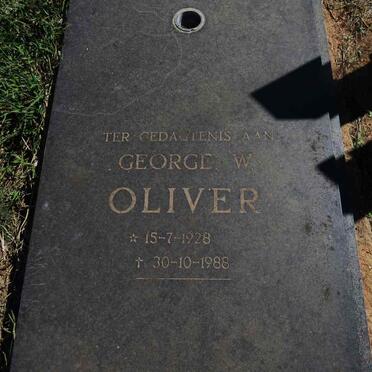 OLIVER George W. 1928-1988