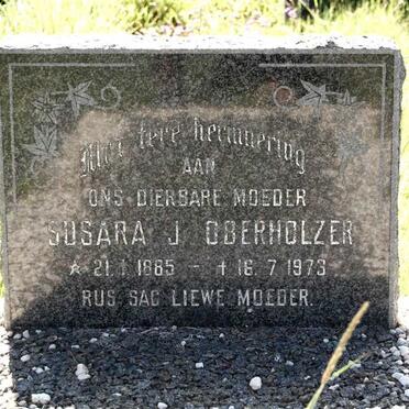 OBERHOLZER Susara J. 1885-1973