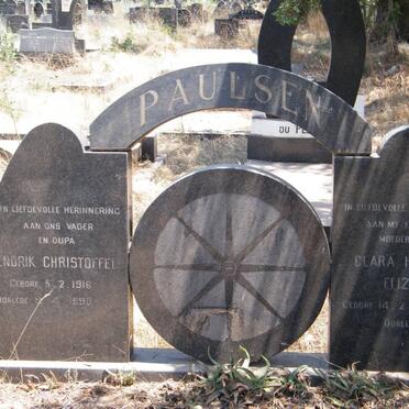 PAULSEN Hendrik Christoffel 1916-1990 &amp; Clara Hendrina Elizabeth COETZEE 1924-1977