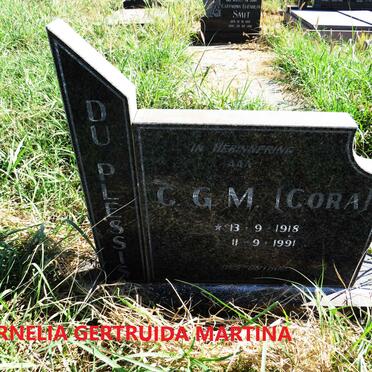 PLESSIS Cornelia Gertruida Martina, du 1918-1991