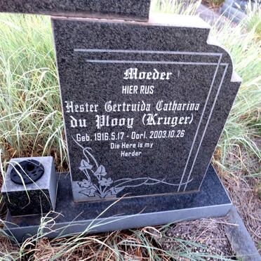 PLOOY George Nathaniel, du 1900-1977 & Hester Gertruida Catharina KRUGER 1916-2003_2