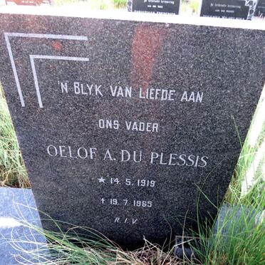 PLESSIS Oelof A., du 1919-1965 & Susara J.M. 1924-1992_1