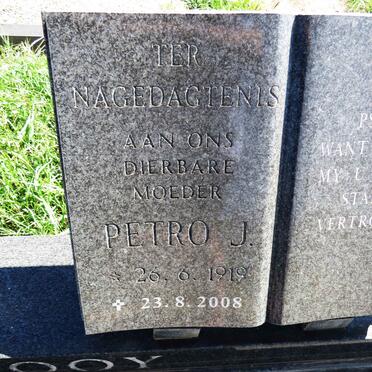 PLOOY Gert J., du 1913-1981 & Petro J. 1919-2008 _3