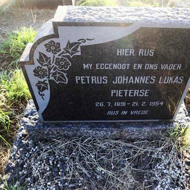 PIETERSE Petrus Johannes Lukas 1891-1954