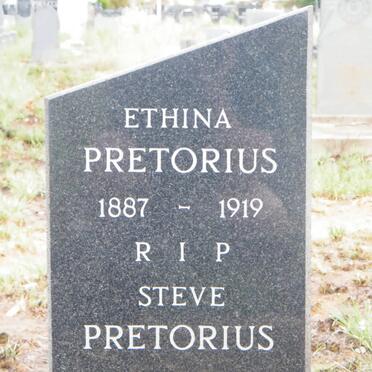 PRETORIUS Ethina 1887-1919 :: PRETORIUS Steve 1914-2001 
