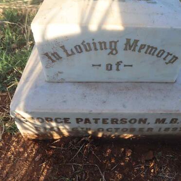 PATERSON George -1897