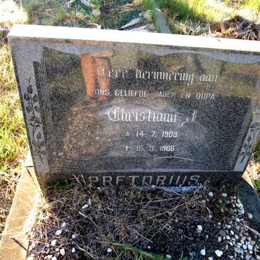 PRETORIUS Christiaan I. 1903-1986