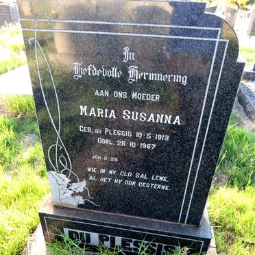 PLESSIS Maria Susanna, du nee DU PLESSIS 1913-1967