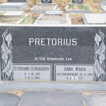 PRETORIUS Sybrand Gerhardus 1911-1981 &amp; Anna Maria VAN NIEKIERK 1912-1999