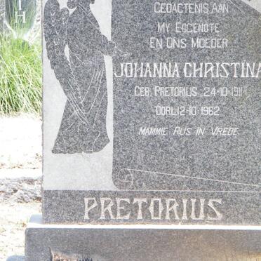 PRETORIUS Johanna Christina nee PRETORIUS 1911-1962