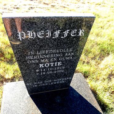 PHEIFFER Kotie 1919-2002