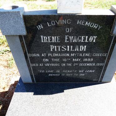 PITSILADI Irene Evageloy 1899-1990 