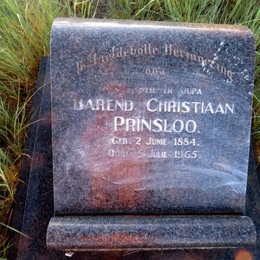 PRINSLOO Barend Christiaan 1884-1965