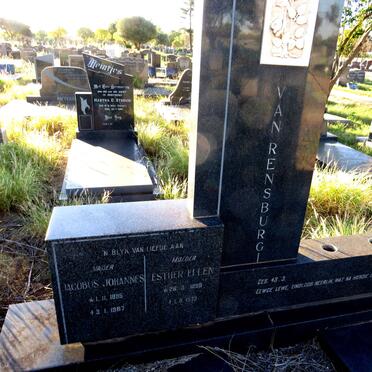 RENSBURG Jacobus Johannes, van 1895-1967 & Esther Ellen 1899-1973_1