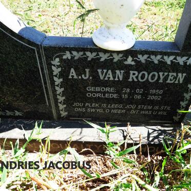 ROOYEN Andries Jacobus, van 1950-2002