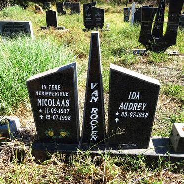 ROOYEN Nicolaas, van 1937-1998 & Ida Audrey 1958-