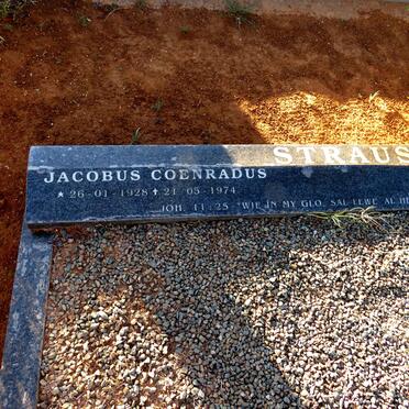 STRAUSS Jacobus Coenradus 1928-1974 & Magrietha Magdalena 1932-2013_1