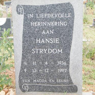 STRYDOM Hansie 1936-1997