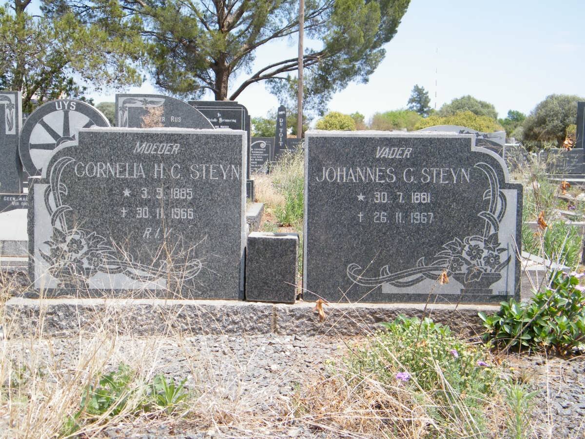 STEYN Johannes G. 1881-1967 &amp; Cornelis H.C. 1885-1966