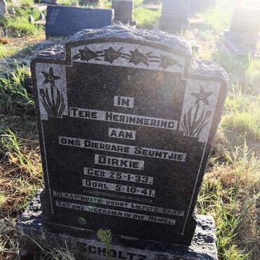 SCHOLTZ Dirkie 1933-1941