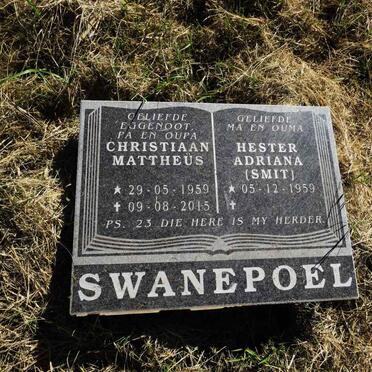 SWANEPOEL Christiaan Mattheus 1959-2015 & Hester Adriana SMIT 1959- 