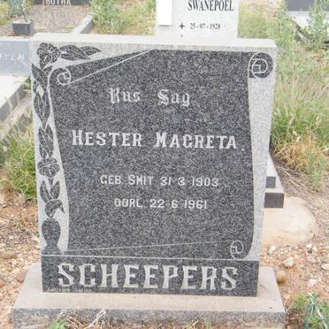 SCHEEPERS Hester Magreta nee SMIT 1903-1961