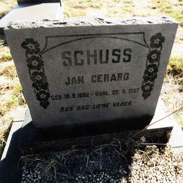 SCHUSS Jan Gerard 1882-1967