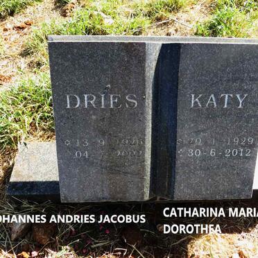 SCHOEMAN Johannes Andries Jacobus 1926-2002 & Catharina Maria Dorothea 1929-2012