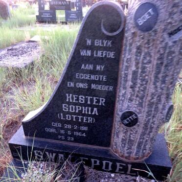 SWANEPOEL Hester Sophia LOTTER 1911-1964