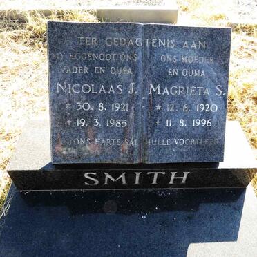SMITH Nicolaas J. 1921-1985 & Magrieta S. 1920-1996