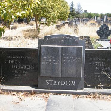 STRYDOM Gideon Louwrens 1905-1978 &amp; Martha Elizabeth SADLER 1907-1981