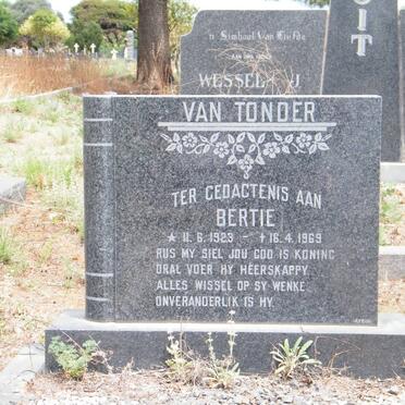 TONDER Bertie, van 1923-1969