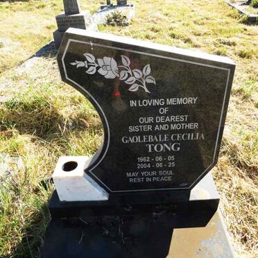 TONG Gaolebale Cecilia 1962-2004