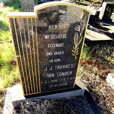 TONDER J.J., van 1906-1974