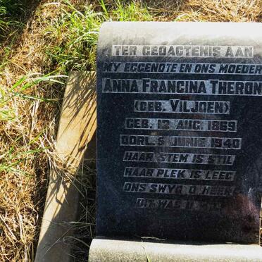 THERON Anna Francina nee VILJOEN 1869-1940
