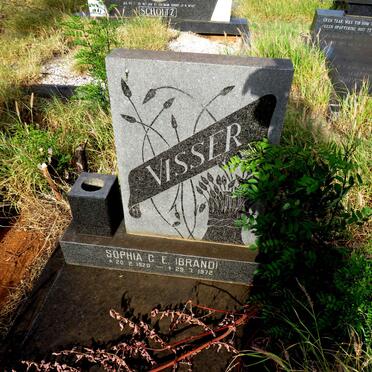 VISSER Sophia C.E. nee BRAND 1920-1972