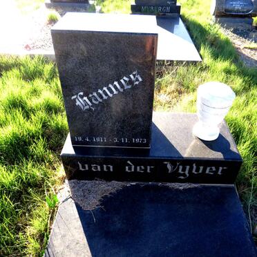 VYVER Hannes, van der 1911-1973