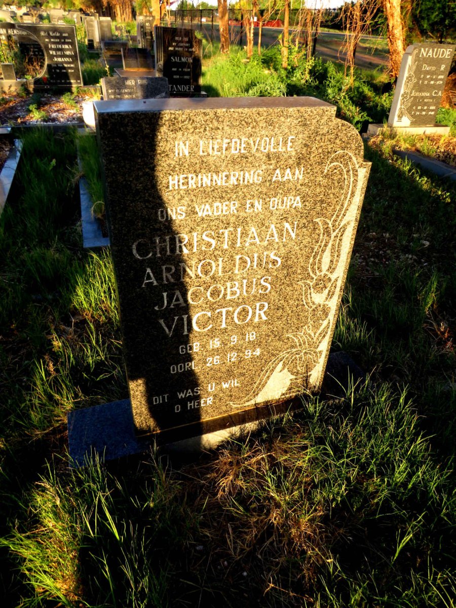 VICTOR Christiaan Arnoldus Jacobus 1918-1994
