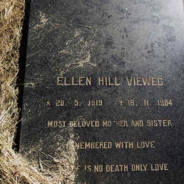 VIEWEG Ellen Hill 1919-1984