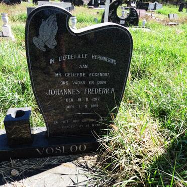 VOSLOO Johannes Frederick 1917-1991