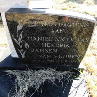 VUUREN Daniel Nicolaas Hendrik, Jansen van 1938-1985