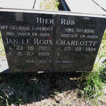 VRIES Jan le Roux, de 1923-1989 & Charlotte 1934- 