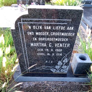 VENTER Martha G. 1908-1976