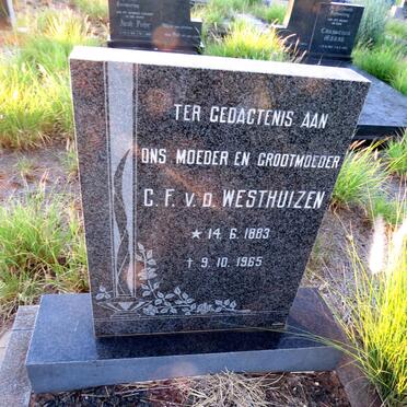 WESTHUIZEN C.F., v.d. 1883-1965