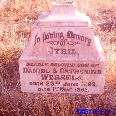 WESSELS Cyril 1892-1892