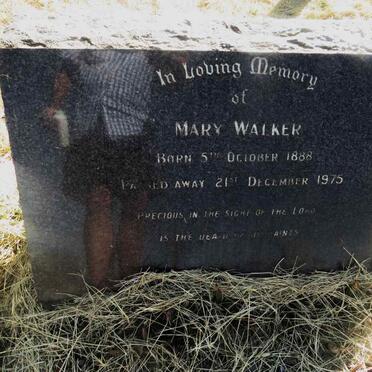 WALKER Mary 1888-1975